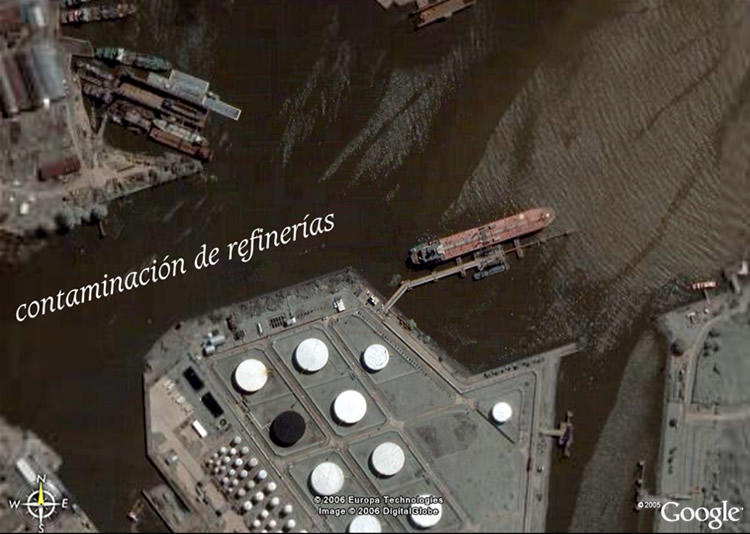 contaminaci&oacute;n de refiner&iacute;as