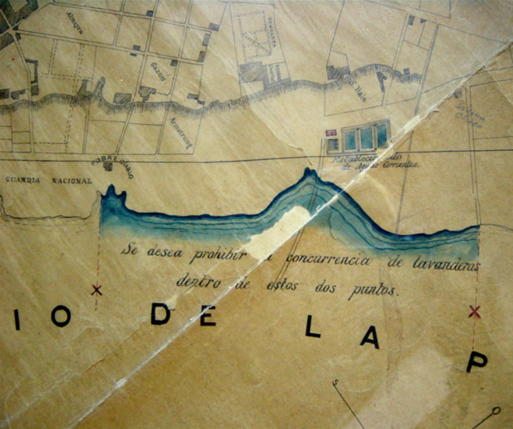 zona de exclusiones de las malditas lavanderas